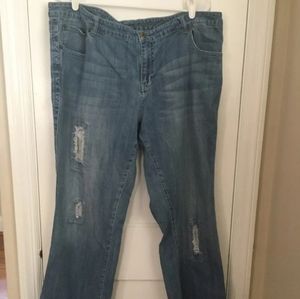Size 18 jean distressed pants n